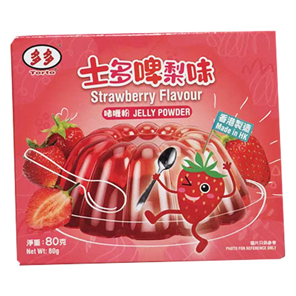 Torto Jelly Powder Strawberry 80g ~ 多多啫喱粉士多啤梨 80g