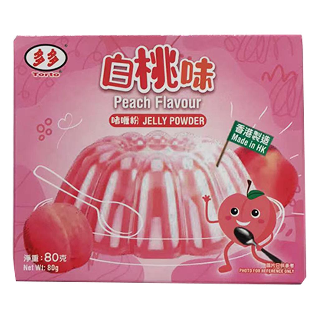 Torto Jelly Powder Peach 80g ~ 多多啫喱粉白桃 80g