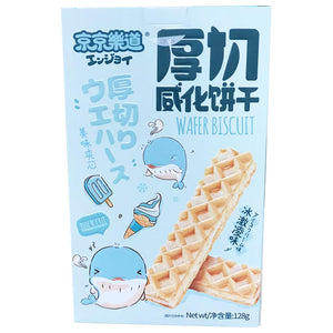 JingJingLeDao Thick Cut Wafer Ice Cream 128g ~ 京京樂道厚切威化餅乾冰淇淋 128g