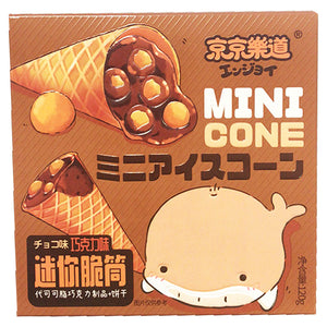 JingJingLeDao Mini Cone Biscuit Choco 120g ~ 京京乐道迷你脆筒巧克力味 120g