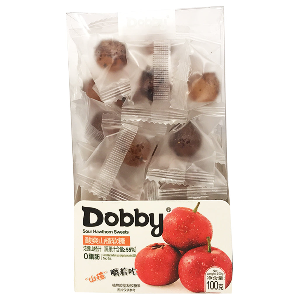 Dobby Sour Hawthorn Sweets 100g ~ 哆比酸爽山楂糖 100g