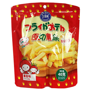 SanJiaLi Cut Potato Fries Tomato 40g ~ 三佳丽原切薯條蕃茄味 40g