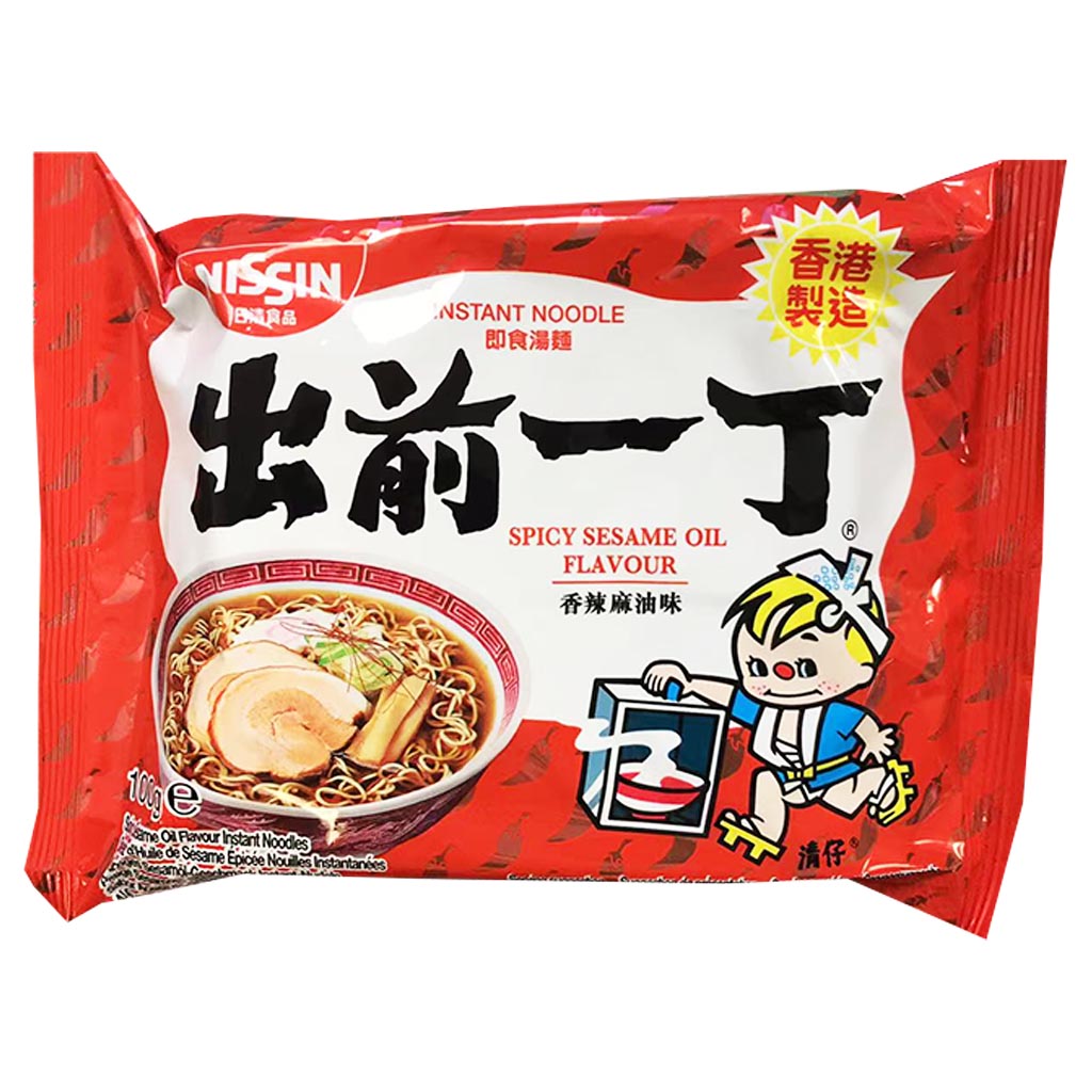 HK Nissin Instant Noodle Spicy Flavour 100g ~ 香港出前一丁包裝 香辣面 100g