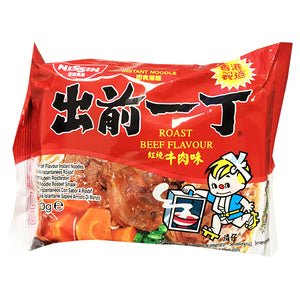 HK Nissin Instant Noodle Roast Beef Flavour 100g ~ 香港出前一丁包装红烧牛肉面 100g