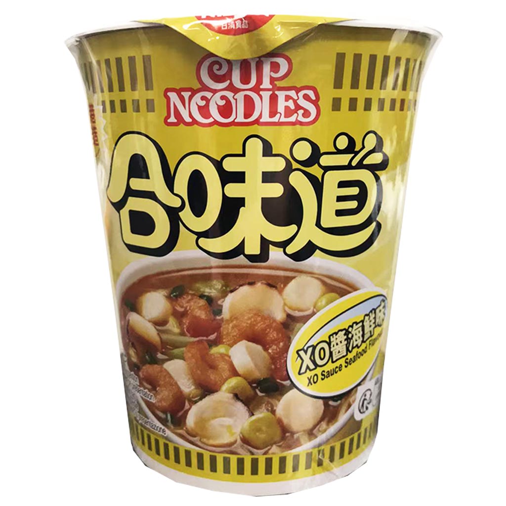 HK Nissin Cup Noodles Xo Sauce Seafood Flavour 75g ~ 合味道XO酱海鲜杯面 75g