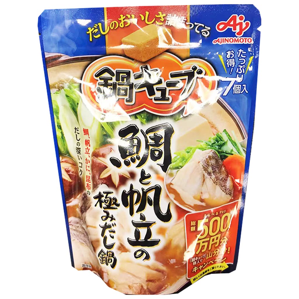 Ajinomoto Sea Bream Scallops Hot Pot Soup 60g ~ 味之素鲷鱼扇贝海鲜锅底 60g