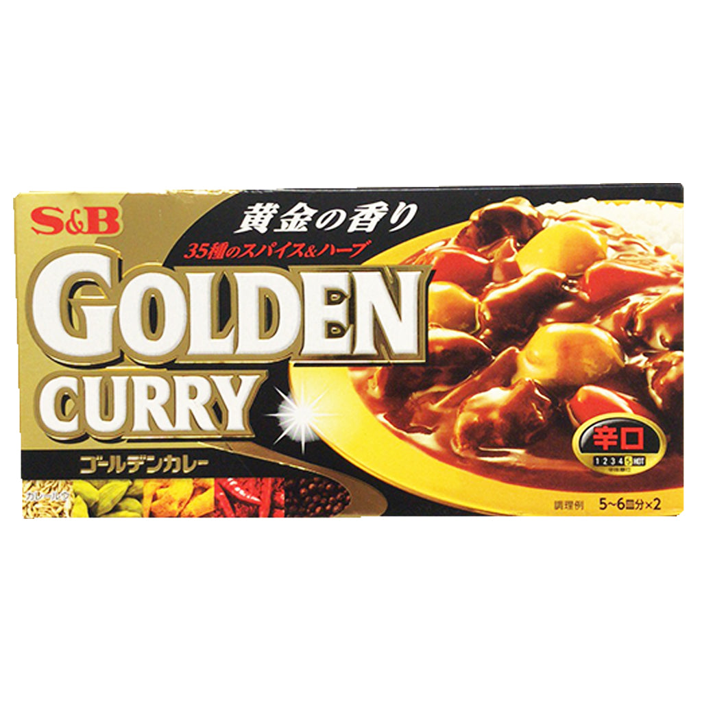 S&B Golden Curry Mix Hot 198g S&B金香咖哩辛口 198g