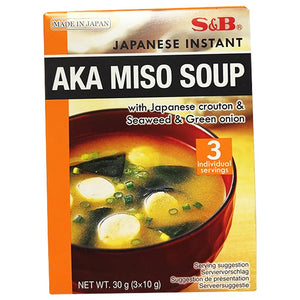 S&B Aka Miso Soup 30g ~ S&B即食紅味噌湯 30g
