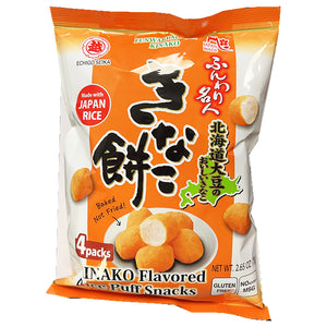 Echigo Seika Rice Puff With Soybean Flour 75g ~ 越  米泡芙 北海道大豆 75g