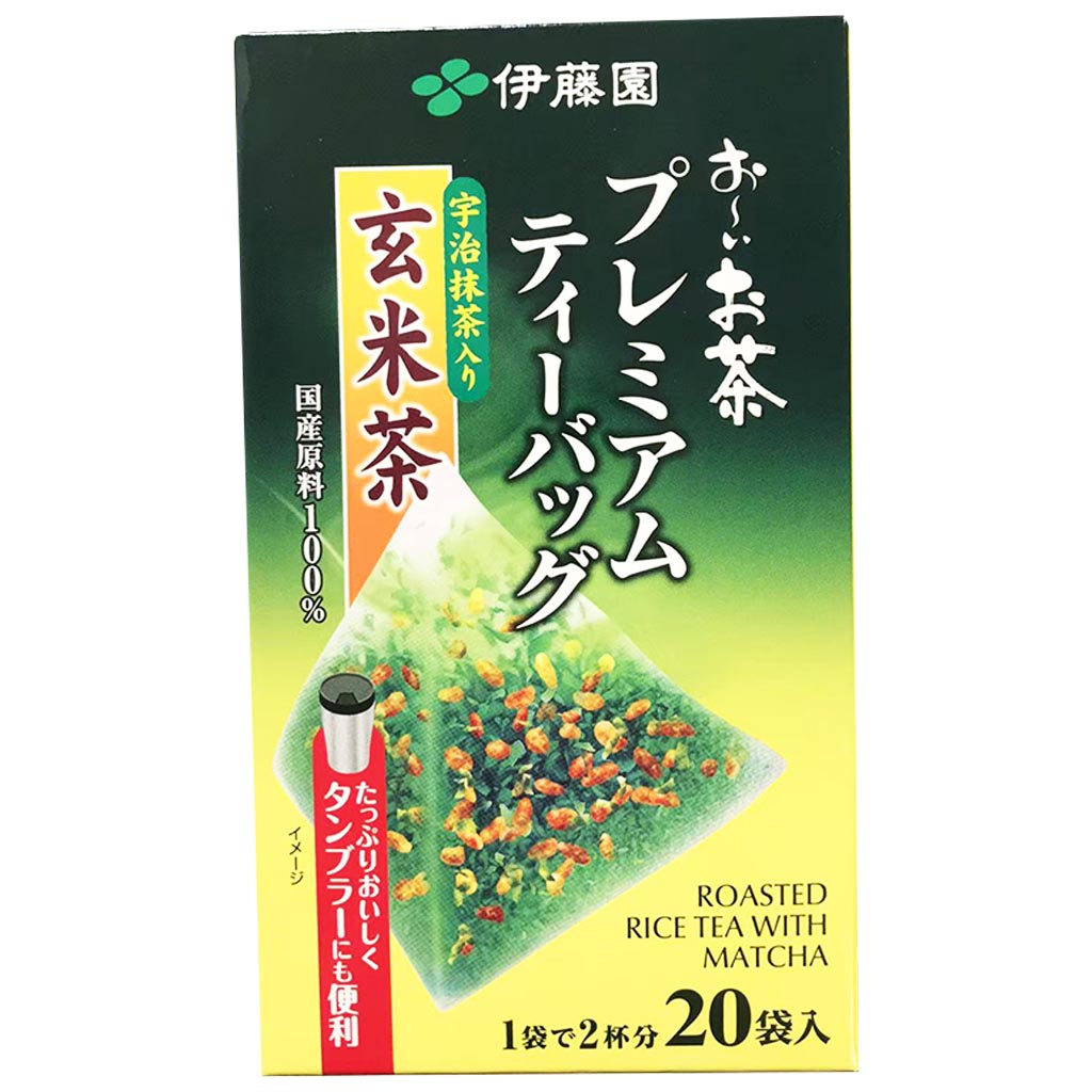 Itoen Oi Ocha Premium Roast Rice Tea 36g ~ 伊藤園高級茶包玄米茶宇治抹茶 36g