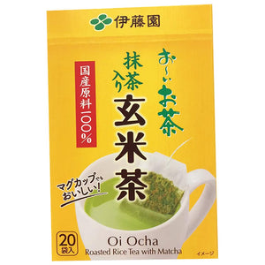 Itoen Oi Ocha Roasted Rice Tea Matcha 38g ~ 伊藤園玄米茶含抹茶 38g