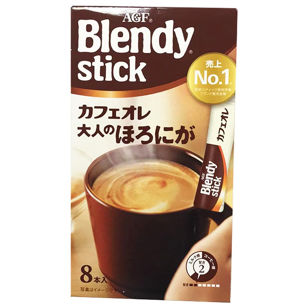 AGF Stick Cafe Au Lait Thick Bitter 64g ~ AGF成人苦味咖啡歐蕾 64g