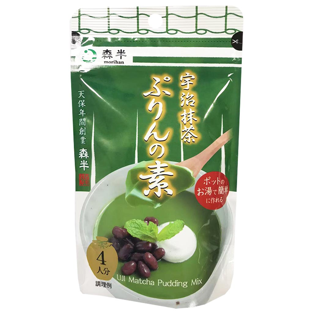 Morihan Uji Matcha Pudding Mix 80g ~ 森半宇治抹茶 80g