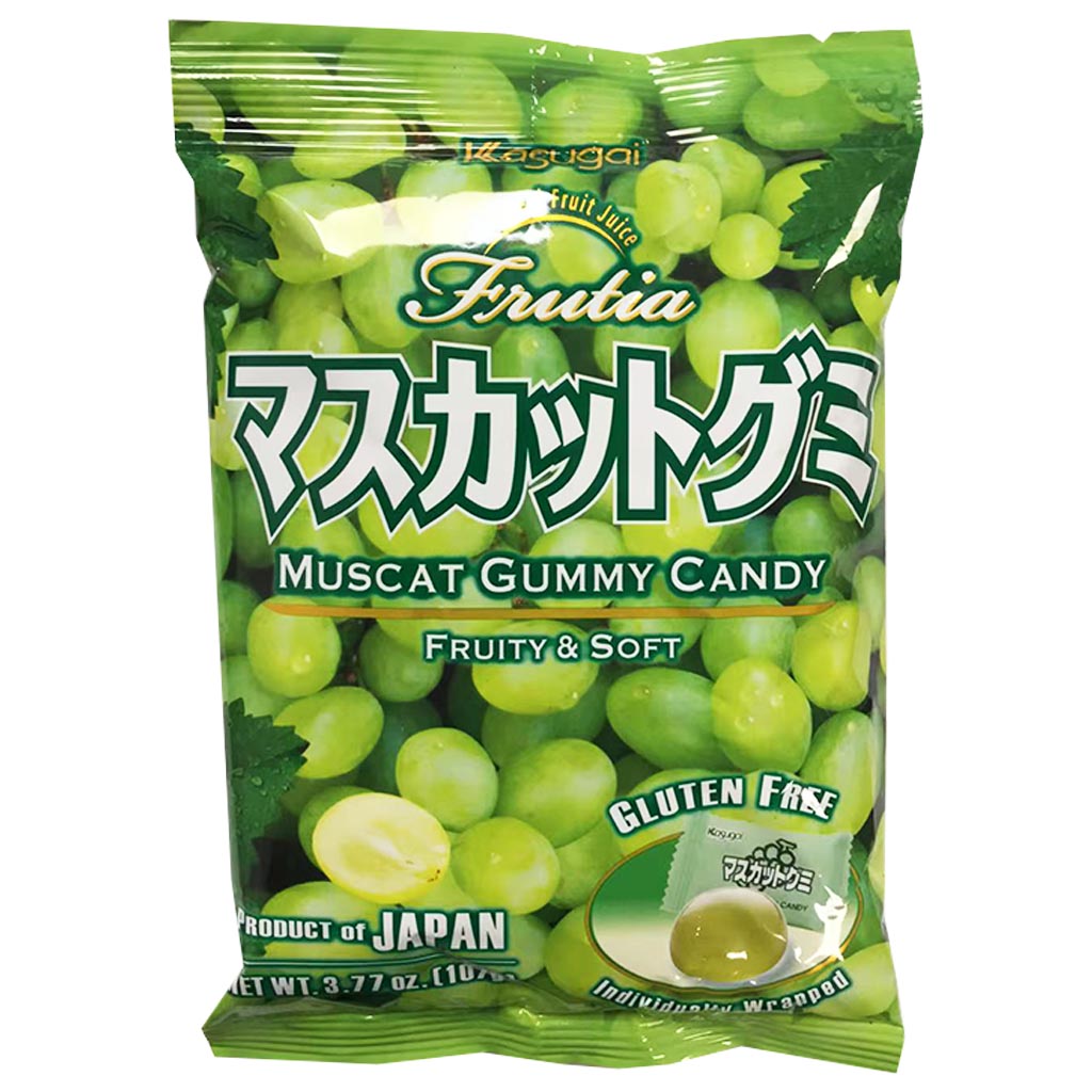 Kasugai Gummy 100 Muscat Gummy Candy ~ GUMMY100 青葡萄味