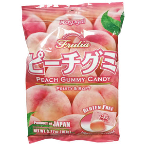 Kasugai Peach Gummy Candy ~  日本GUMMY100蜜桃软糖
