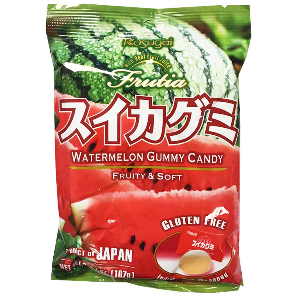 Kasugai Watermelon Gummy 107g ~ Kasugai 软糖 西瓜味 107g
