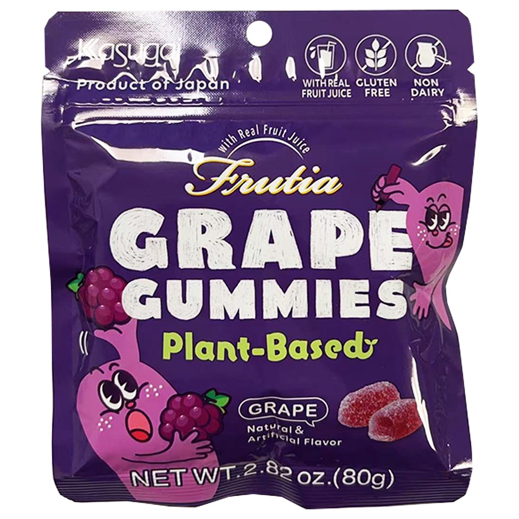 Kasugai Frutia Grape Gummy 80g ~ 春日井水果軟糖葡萄 80g