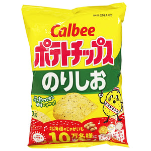 Calbee Potato Chips Seaweed Salt Flavour 60g ~ 卡乐B 海苔盐味薯片 60g
