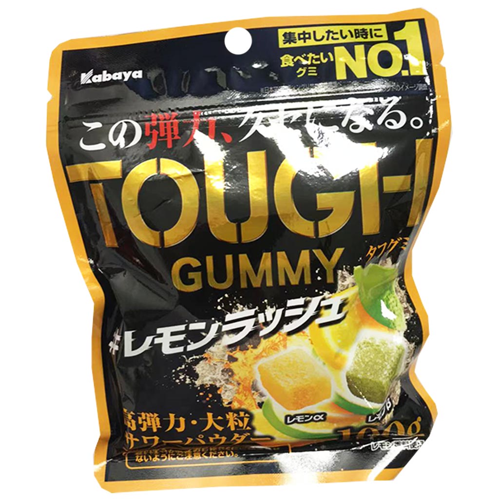 Kabaya Tough Gummy Lemon 100g ~ Kabaya軟糖檸檬味 100g