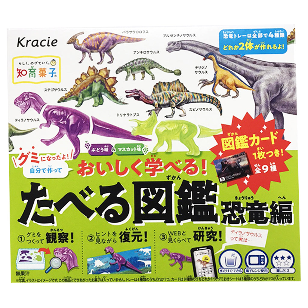 Kracie Poppin Cookin Aquarium World DIY 31g ~ 食玩知育果子飲食百科全書恐龍版 31g