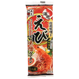 Itsuki Ebi Miso Ramen Noodle 129g ~ 五木食品蝦味噌拉麵 129g