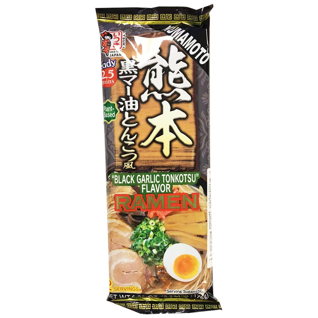 Itsuki Black Garlic Tonkotsu Ramen 176g ~ 五木熊本黑蒜油拉麵 176g