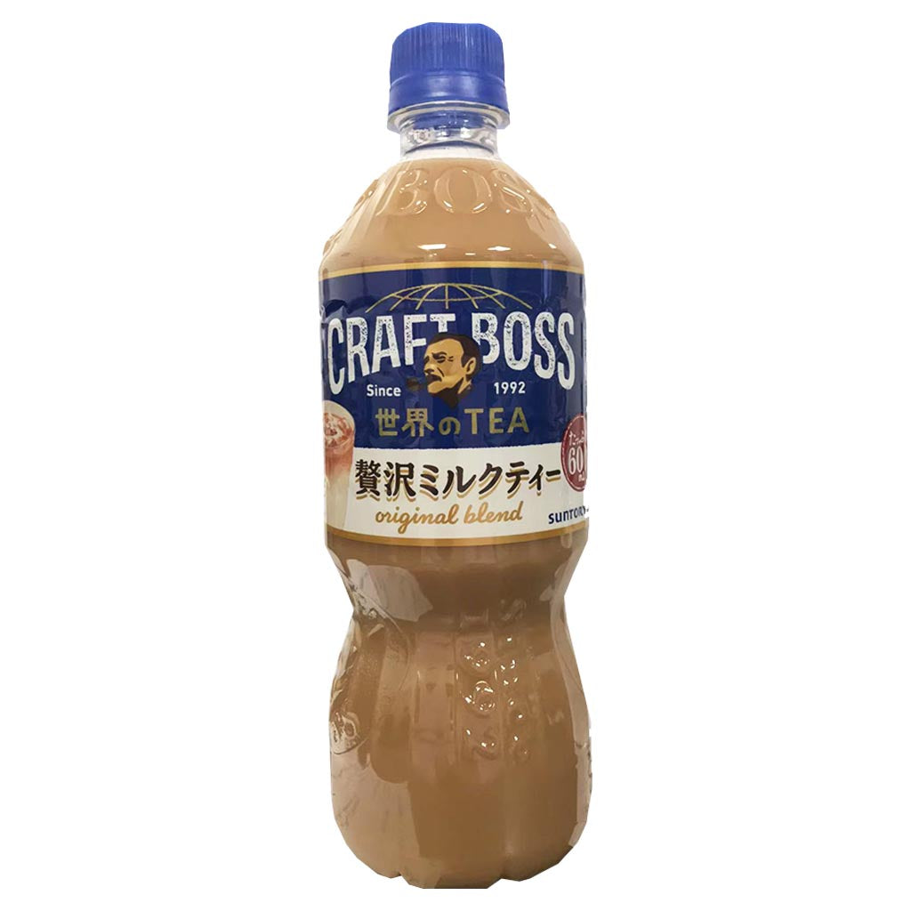Boss Tea Box Suntory Craft Boss Milk Tea Bottles 600ml ~ 三得利老板奶茶 600ml