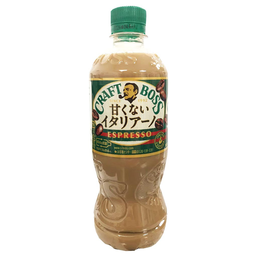 カーナビ coffee boss Craft Boss Italiano Low Sweet Espresso 500ml ~ 老板低糖義式咖啡