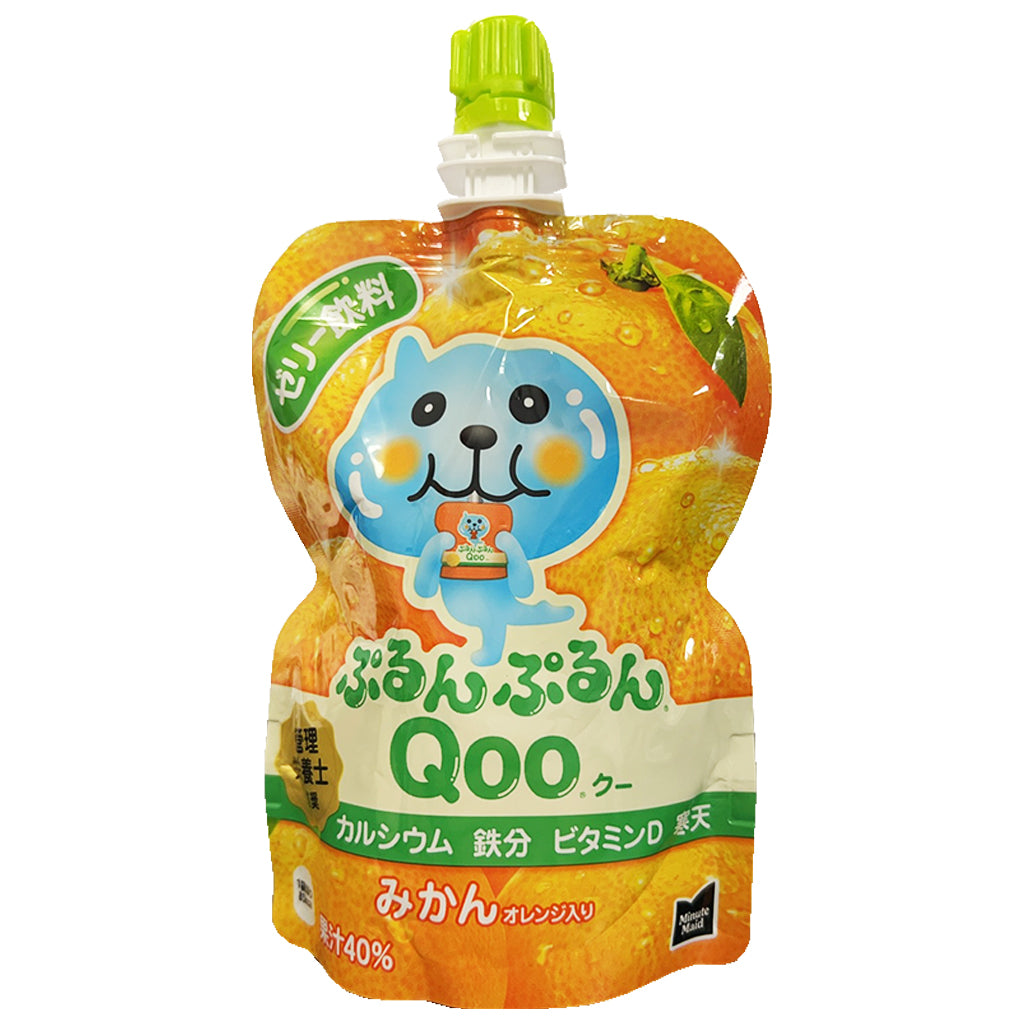 Qoo Jelly Drink Mikan 125g ~ 酷兒果凍饮料蜜柑 125g