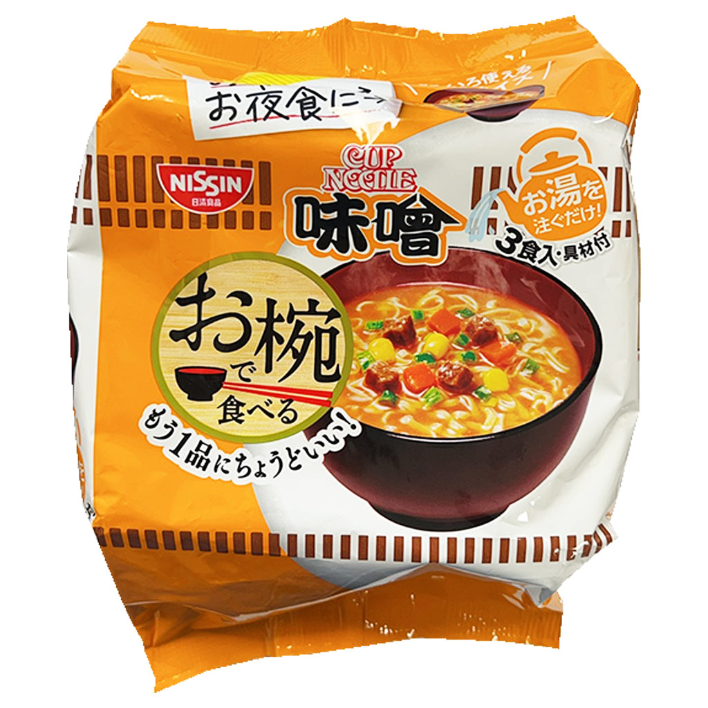 Nissin Cup Noodle Bowl Pack Miso (without bowl) 102g ~ 日清碗形即食麵味增 102g