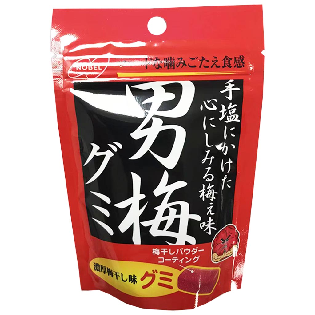 Nobel Otokoume Plum Gummy Candy 38g ~ 男梅軟糖 38g