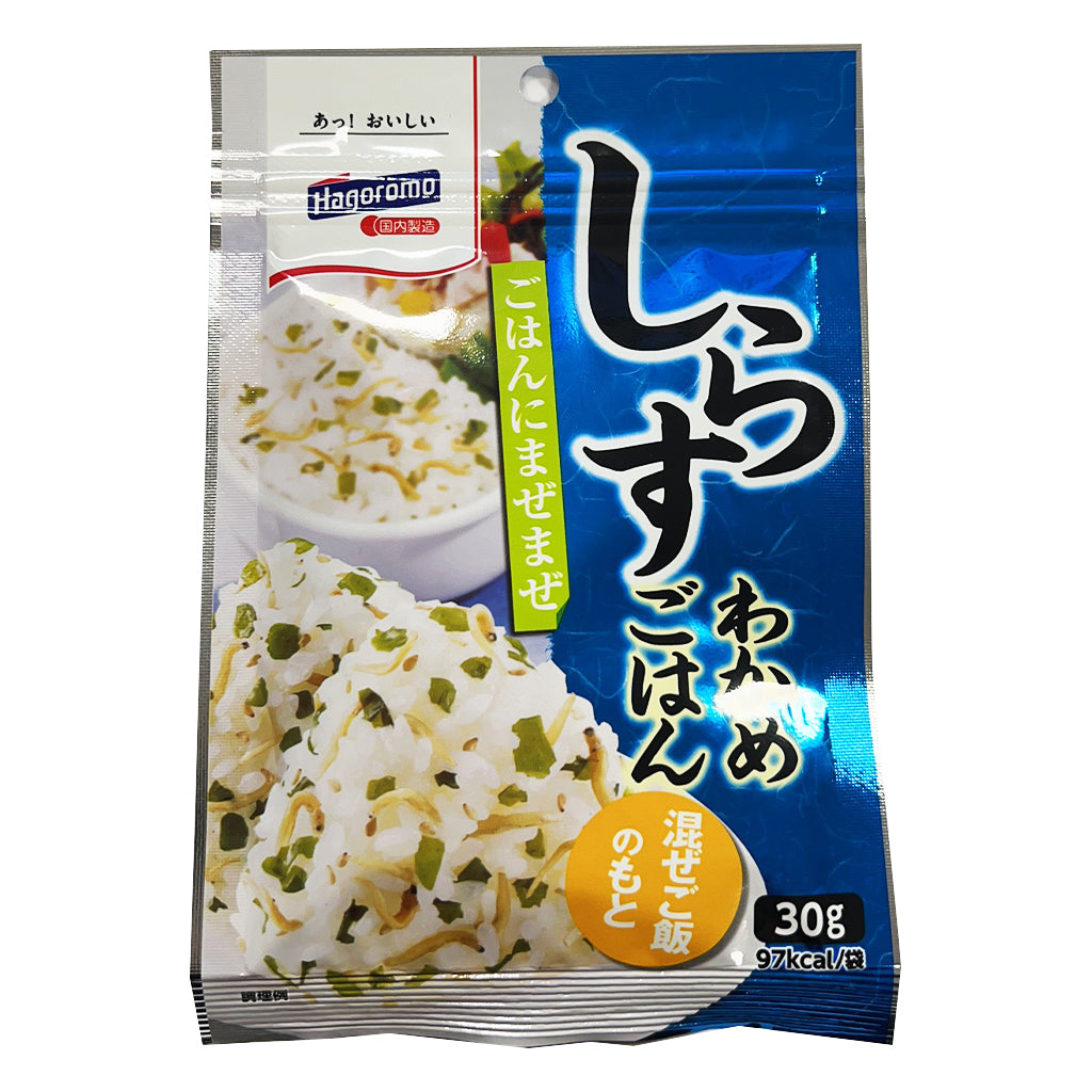 Hagoromo Wakame Seaweed Mixed Shirasu 30g ~ Hagoromo 紫菜拌饭银鱼味 30g