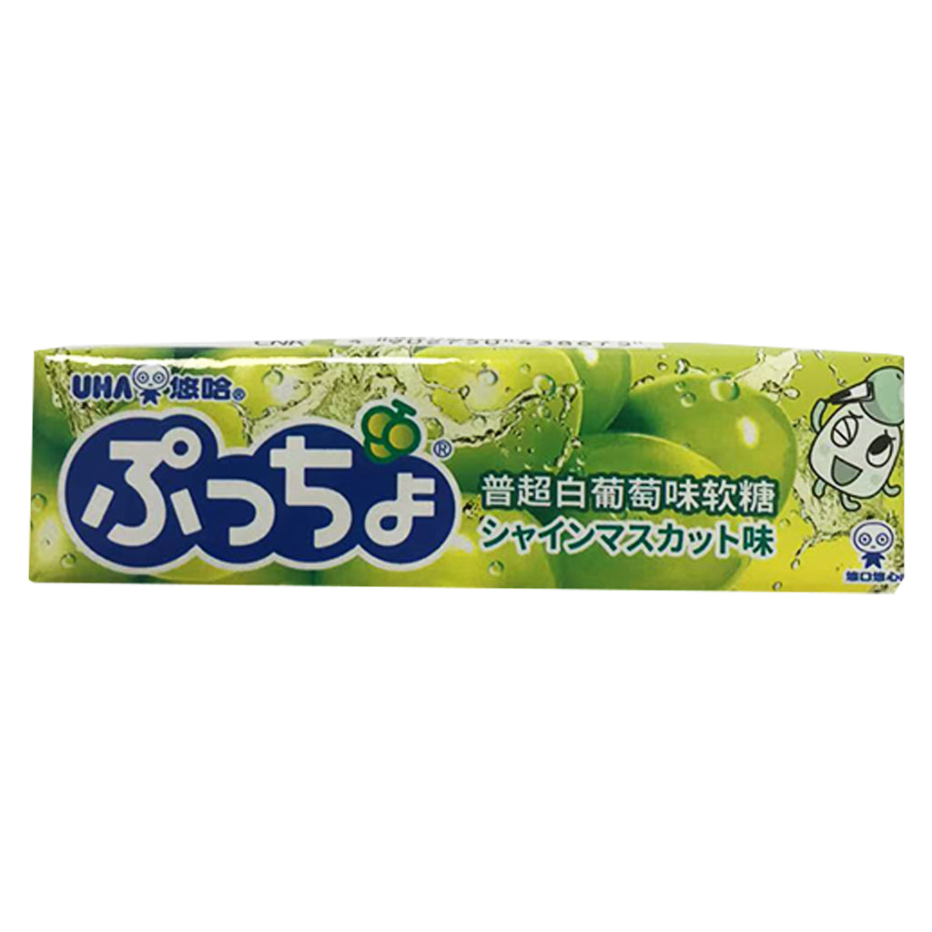 UHA Puccho Muscat Soft Candy 50g ~ 悠哈普超白葡萄味軟糖 50g