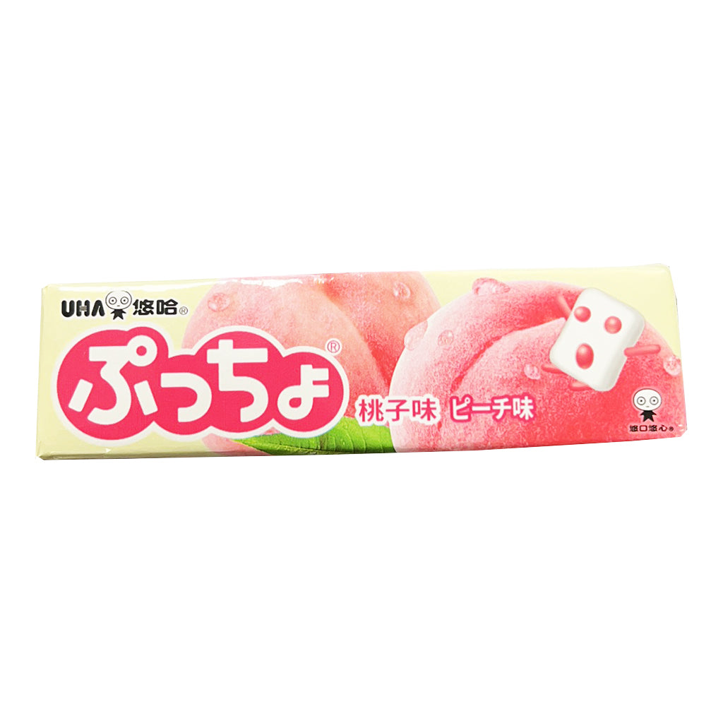 UHA Puccho Peach Soft Candy 50g ~ 悠哈普超桃子味软糖 50g