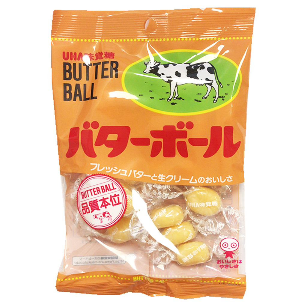 UHA Butter Ball Hard Candy 104g ~ UHA悠哈牛奶球 104g