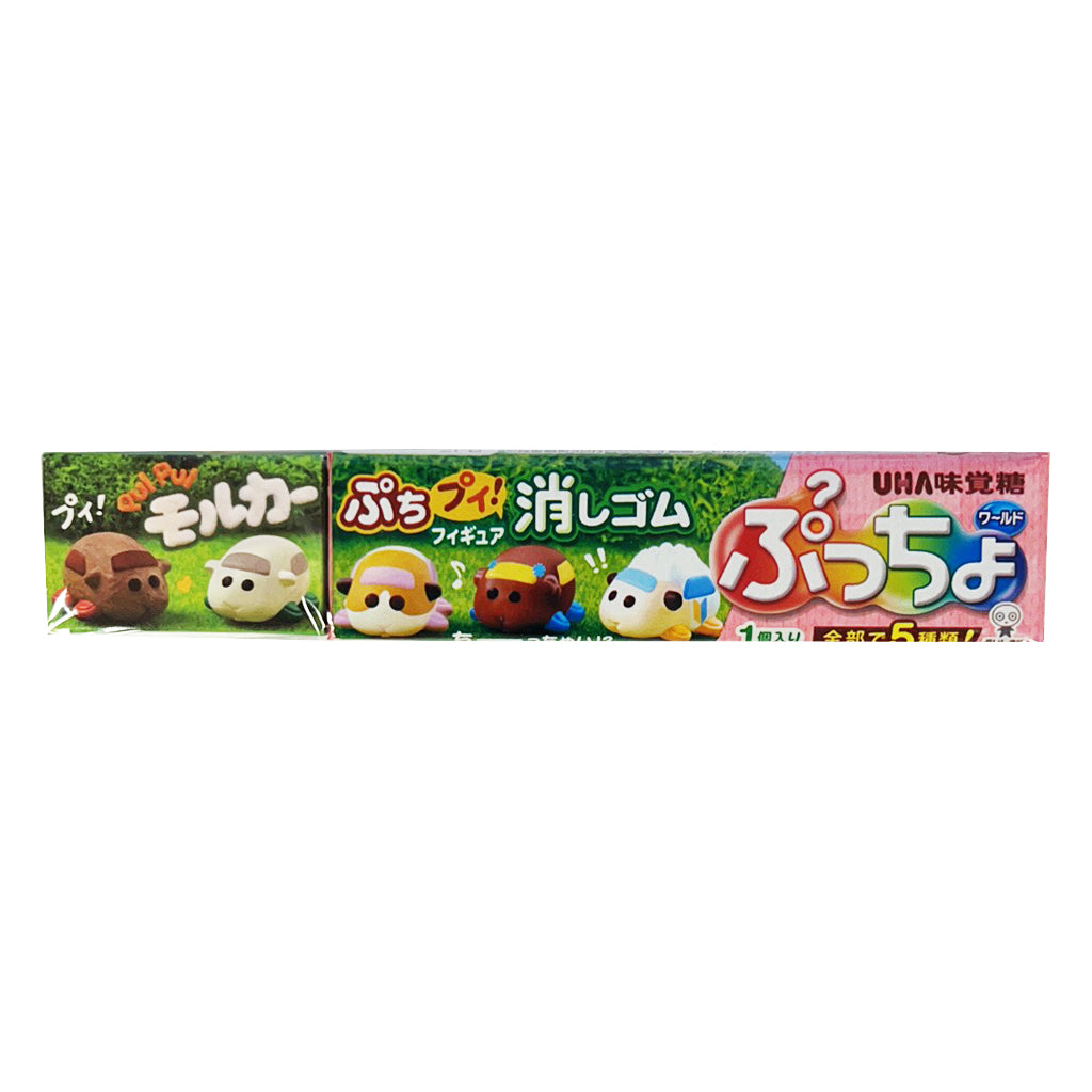 UHA Pui Pui Molcar Candy Muscat Flavour 51g ~ Uha 味觉糖 普超 天竺鼠车联名 麝香葡萄味软糖  51g