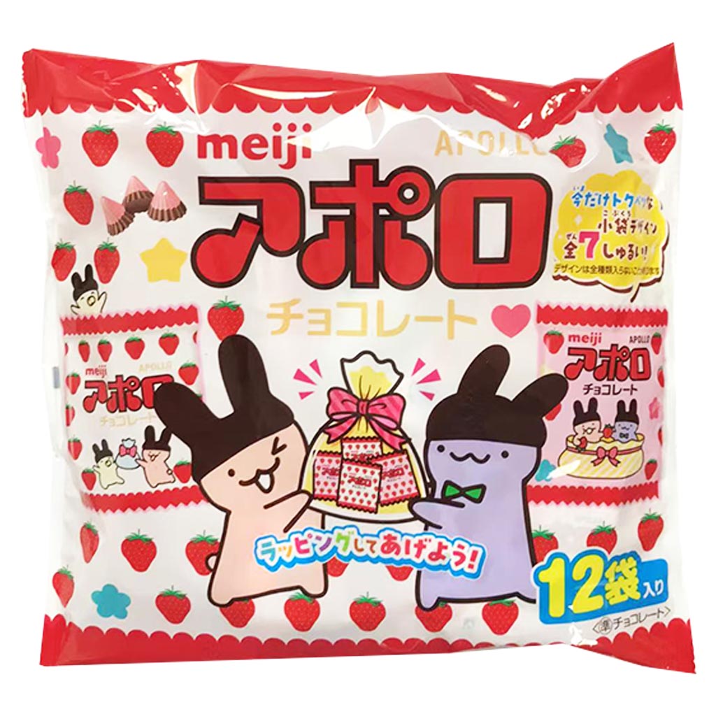 Meiji Apollo Strawberry Chocolate 117.6g ~ 明治阿波罗巧克力 117.6g