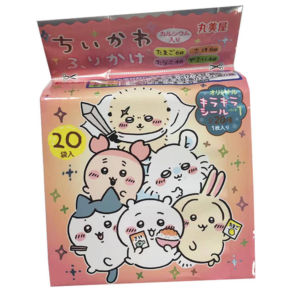 Marumiya Chikawa Furikake Mini Pack 50g ~ 丸美屋香松4口味迷你拌饭料 50g