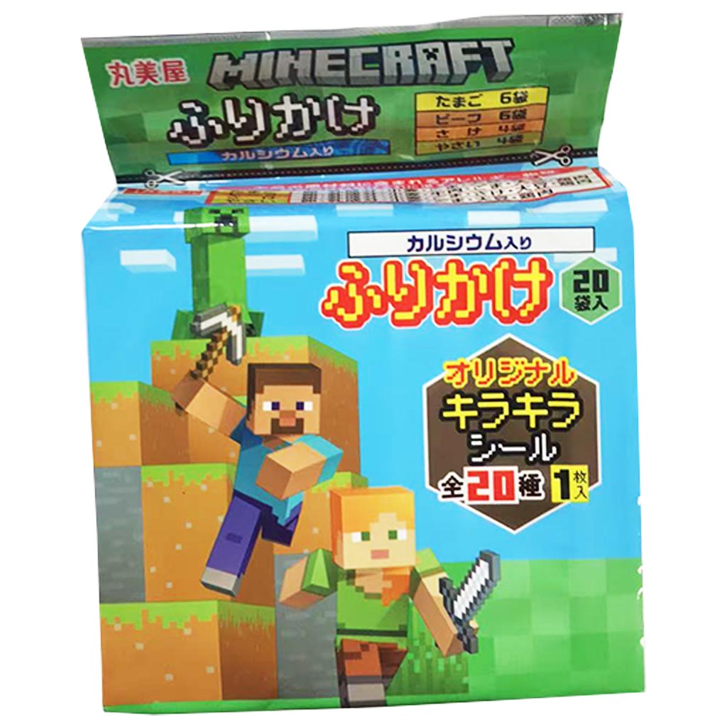 Marumiya Minecraft Furikake Mini Pack 69g ~ 丸美屋我的世界拌饭料迷你版 69g