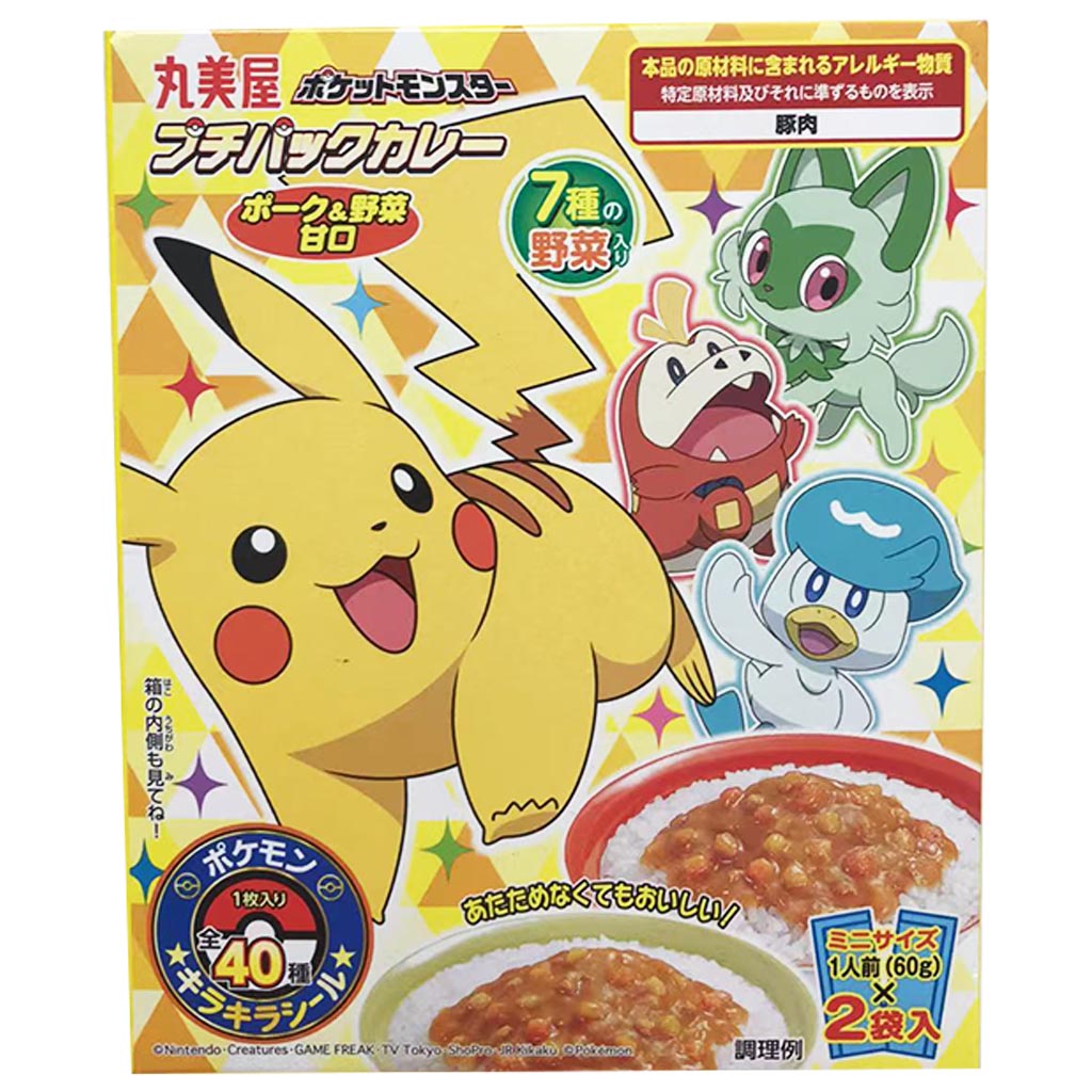Marumiya Pokemon Pork Sweet Veg Curry 120g ~ 寶可夢豬肉甜蔬燴飯 120g