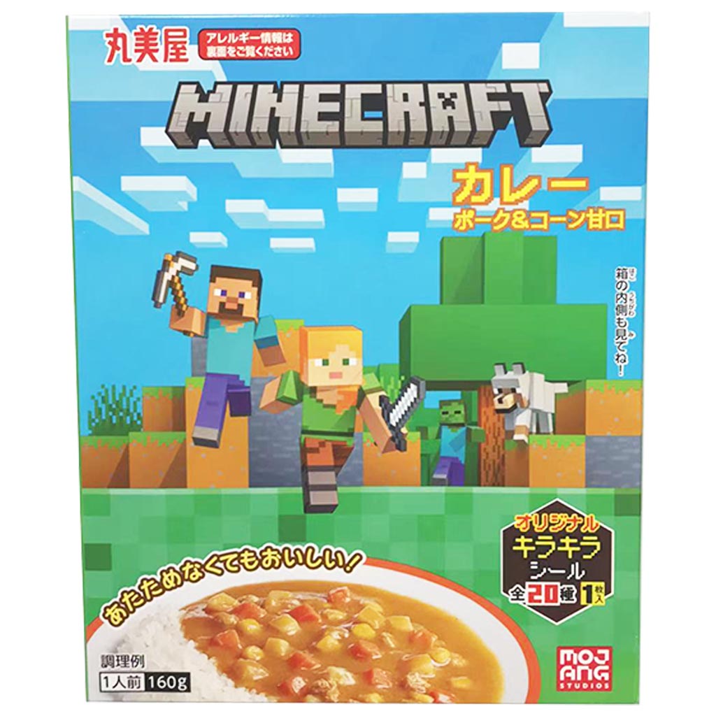 Marumiya Minecraft Curry Mild 160g ~ 丸美屋我的世界咖喱微辣 160g