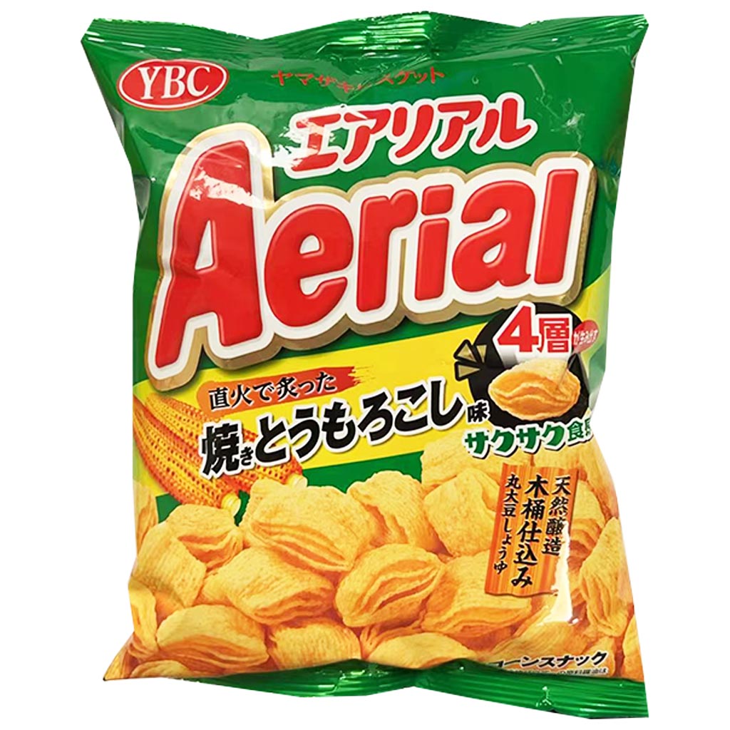 YBC Aerial Grilled Corn 65g ~ YBC粟米脆脆炭燒玉米 65g
