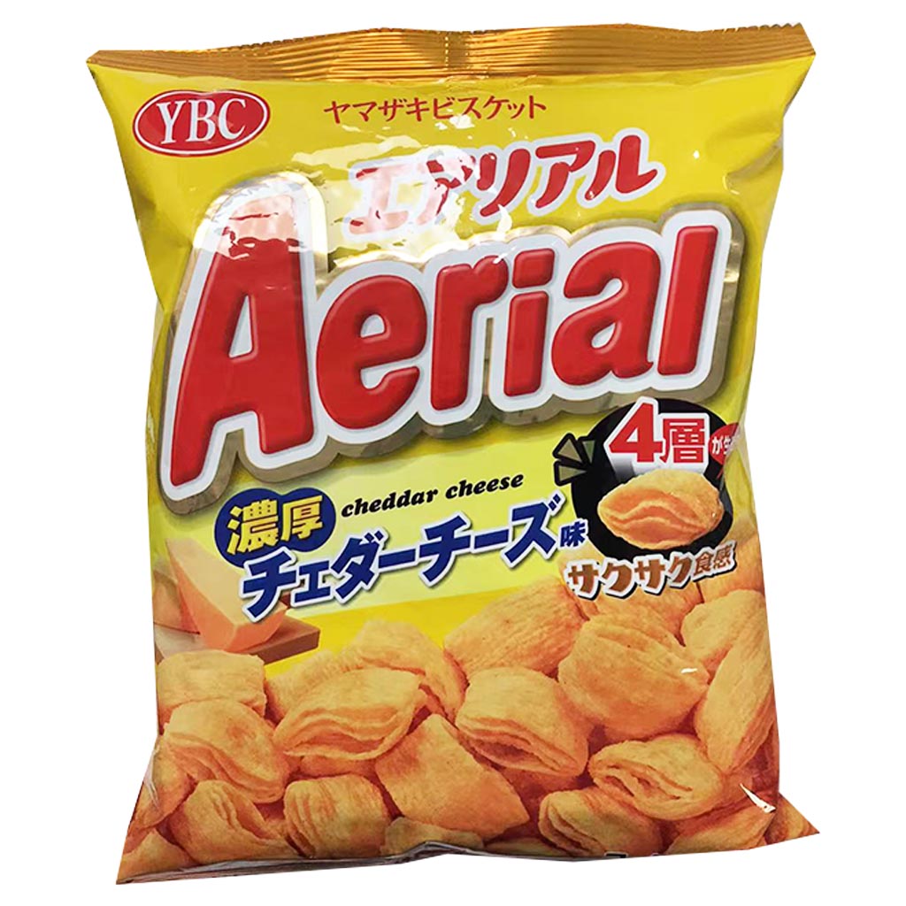 YBC Aerial Corn Snack Cheddar Cheese 65g ~ YBC玉米餅切達起司味 65g