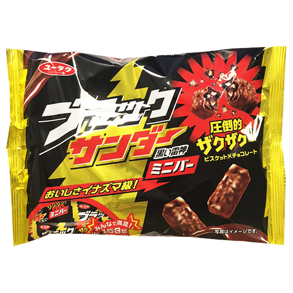 Yuraku Black Thunder Chocolate Cookies 158g ~ 雷神巧克力饼乾 158g