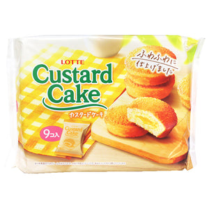 Lotte Custard Cake 243g ~ 卡士達蛋糕9枚 243g