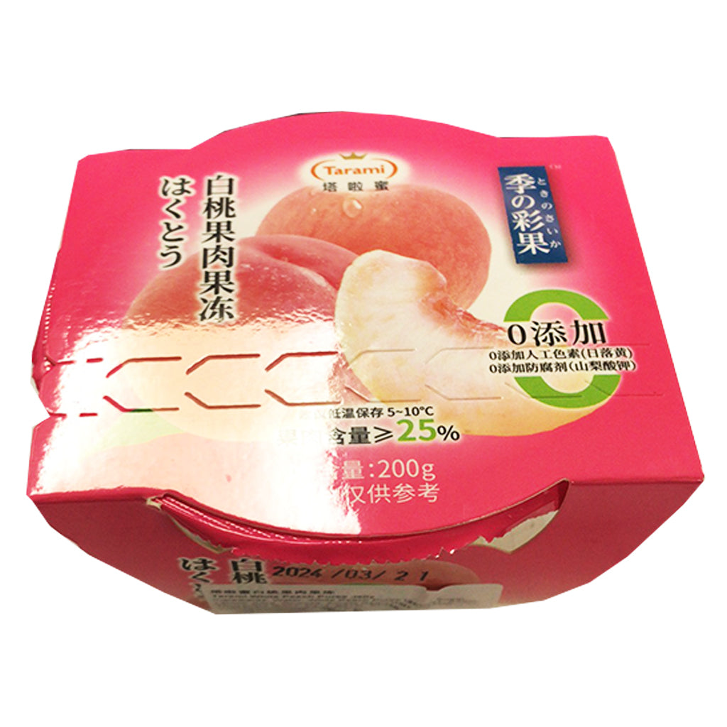 Tarami White Peach Puree Jelly 200g ~ 塔啦蜜白桃果肉果凍 200g