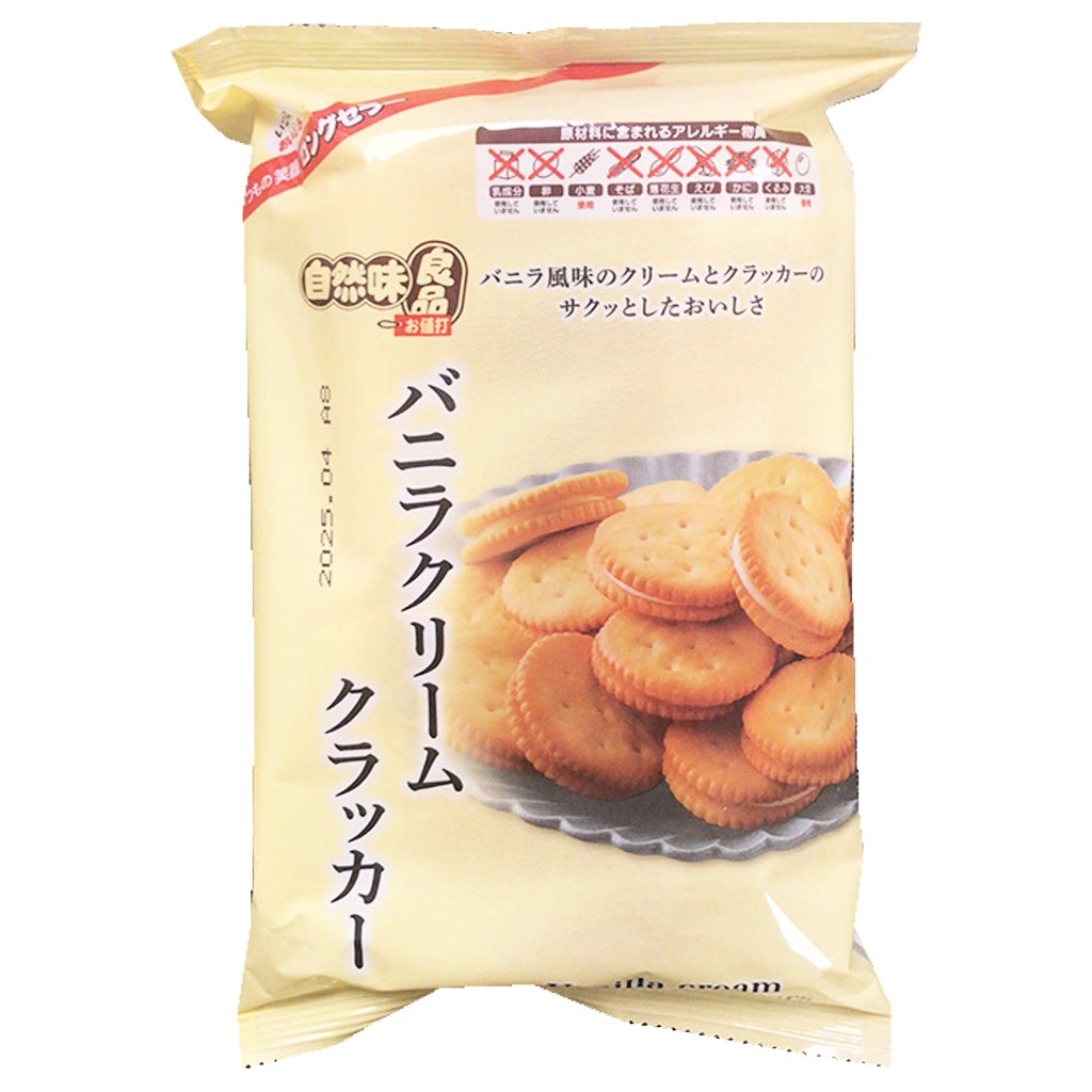 Vanilla Cream Sandwich Crackers 165g ~ 自然味良品香草饼乾 165g