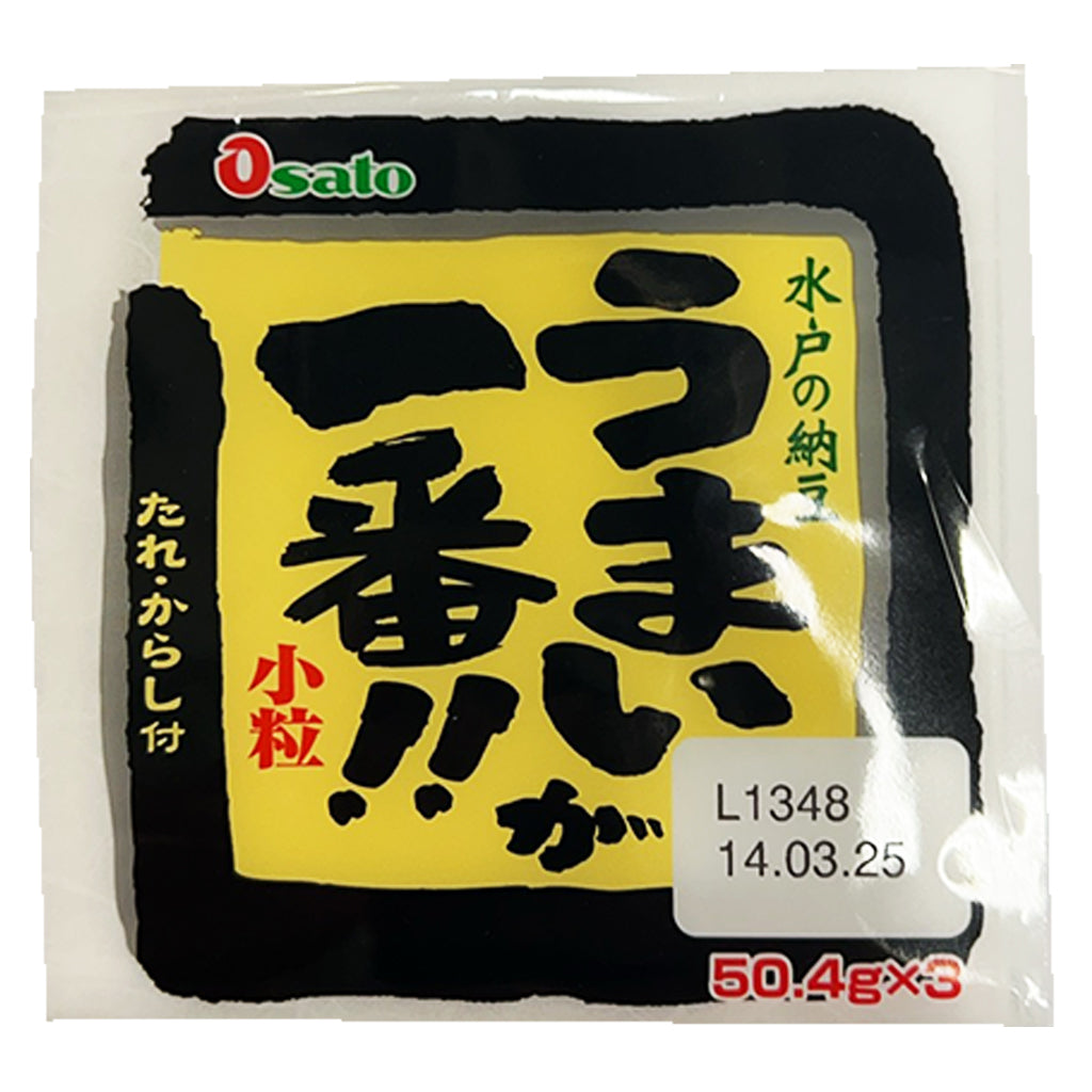 Osato Natto Umai Ga Ichiban 3pcs 151g ~ Osato 纳豆 151g