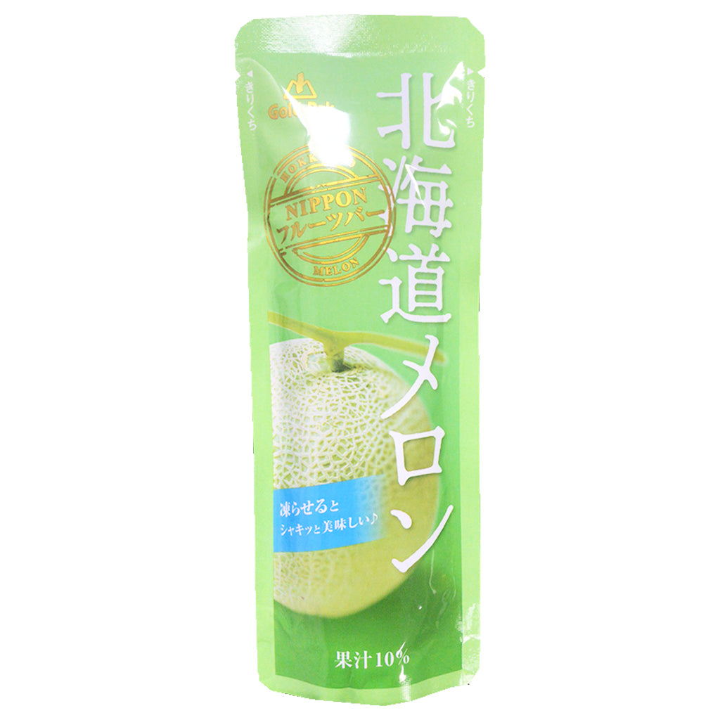 GoldPak Melon Ice Fruit Pouch 80g ~ 金包蜜瓜冰果條 80g