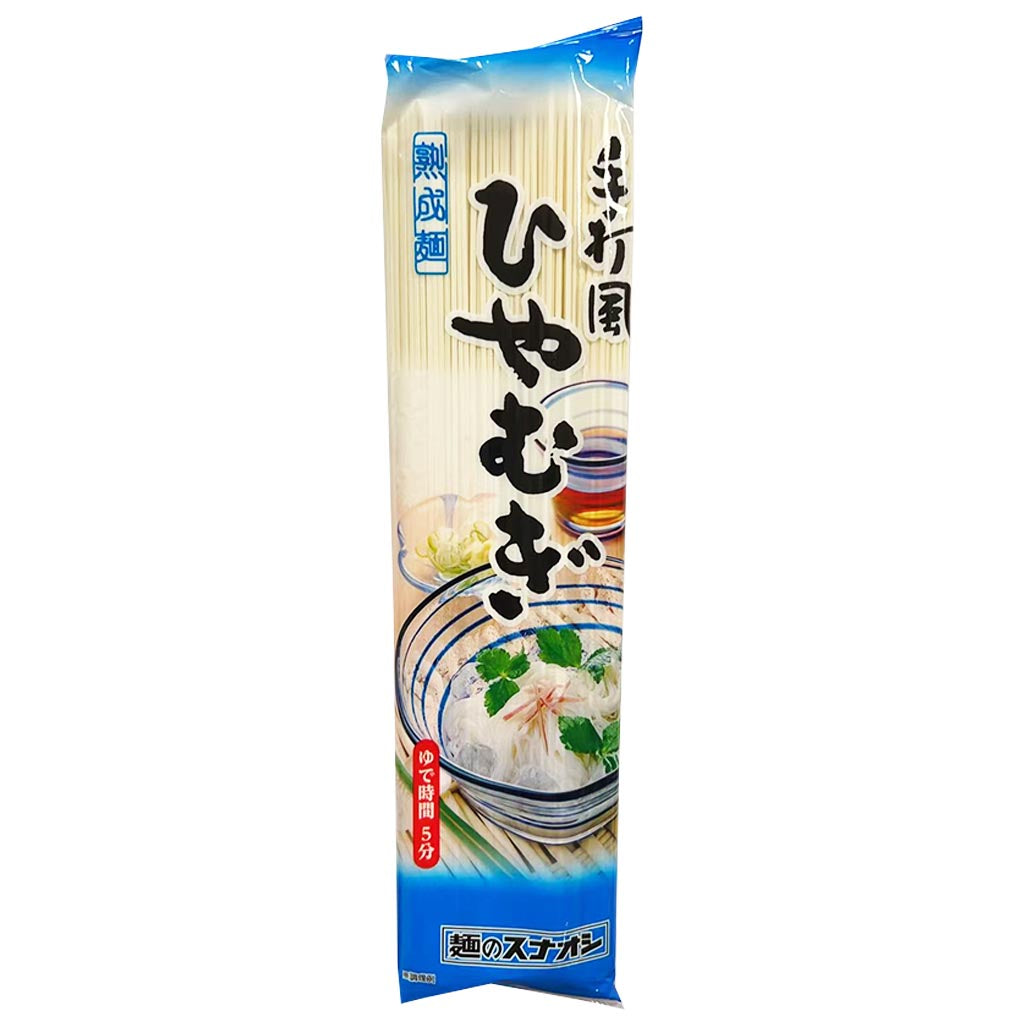 Sunaoshi Dried Noodles Hiyamugi 200g ~ 手打風乾麵冷麦面 200g